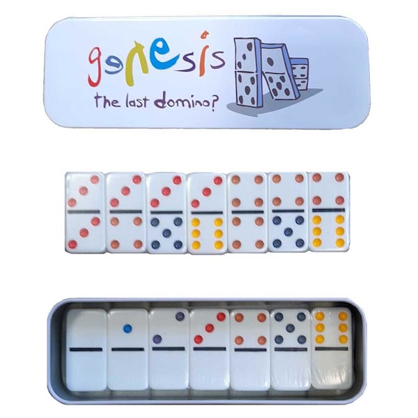 Genesis The Last Domino? Dominoer Set En Storlek Vit/Flerfärgad White/Multicoloured One Size
