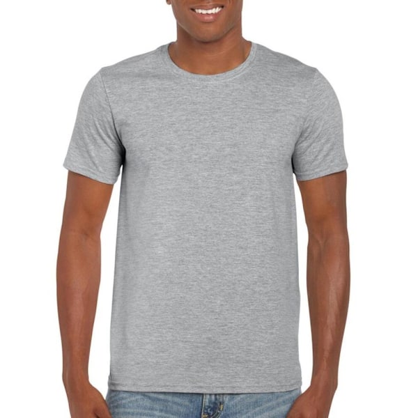 Gildan Herr Soft Style Ringspun T-shirt 5XL Sportgrå Sport Grey 5XL