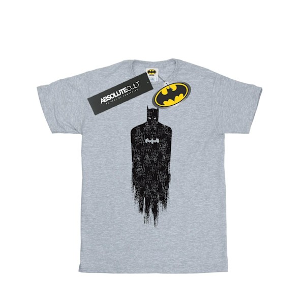 DC Comics Boys Batman Borstad T-shirt 9-11 år Sports Grey Sports Grey 9-11 Years