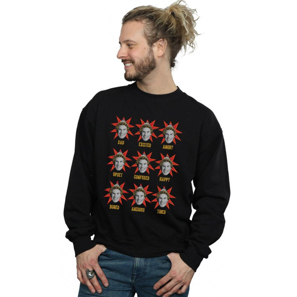 Elf Mens Buddy Moods Sweatshirt L Svart Black L