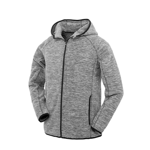 Spiro Herr Microfleece Hoodie M Grå/Svart Grey/Black M