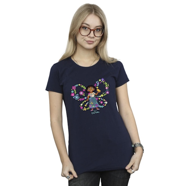 Disney Dam/Kvinnor Encanto Mirabel Fjäril Bomull T-shirt S Navy Blue S