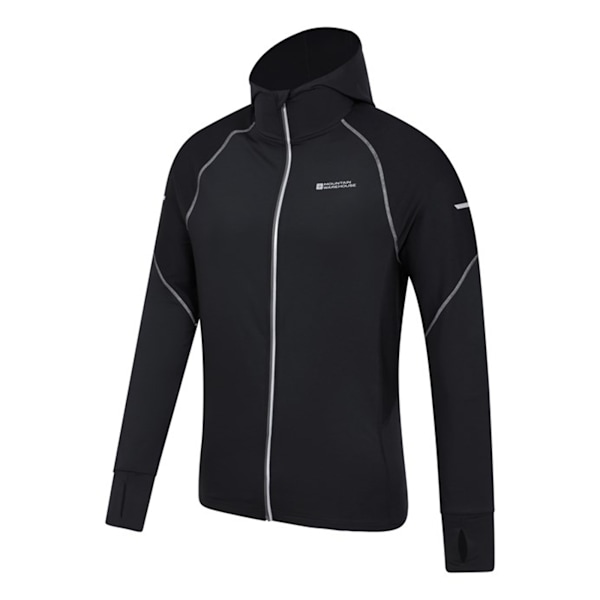 Mountain Warehouse Mens Control II Running Hoodie XS Svart Black XS