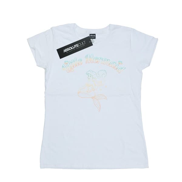 Disney Princess Dam/Dam Den Lilla Sjöjungfrun Gradient Bomull White S