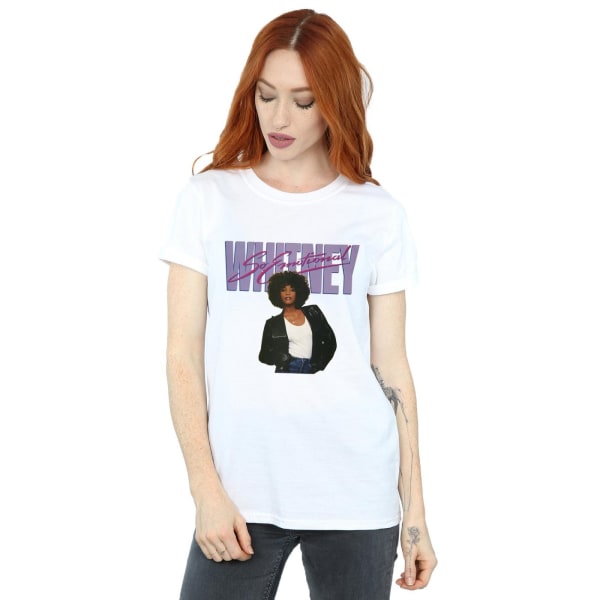 Whitney Houston Dam/Damer So Emotional Album Cover Bomull B White 3XL