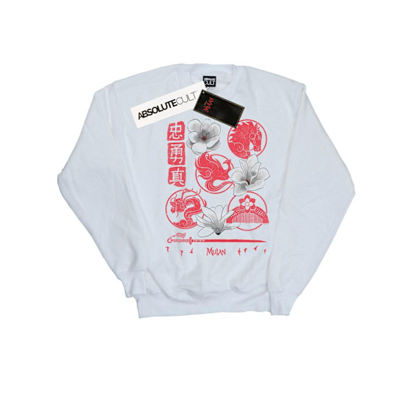 Disney Herr Mulan Filmikoner Sweatshirt L Vit White L