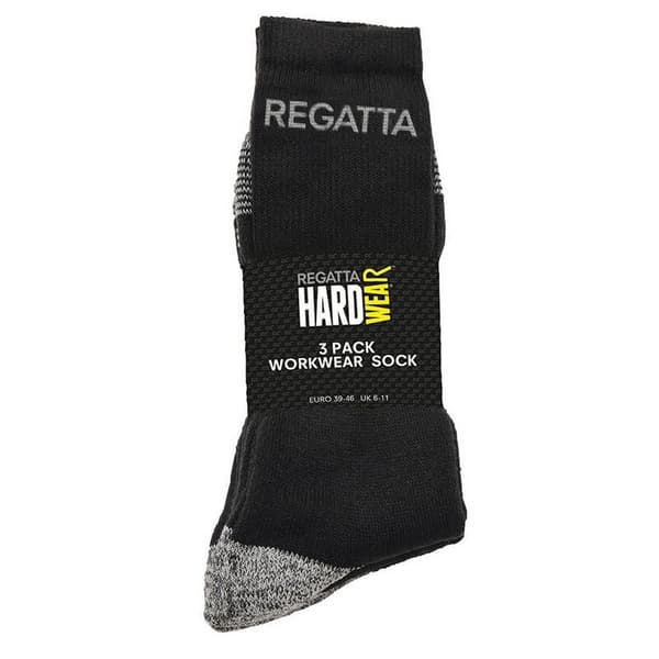 Regatta Herr Hållbara Vinter Arbetsstrumpor (3-pack) 6-11 Bla Black 6-11