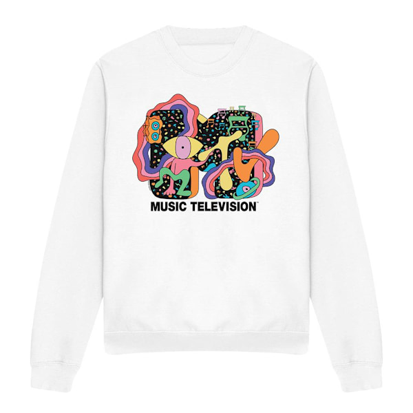 MTV Unisex Vuxen Expression Sweatshirt S Vit White S