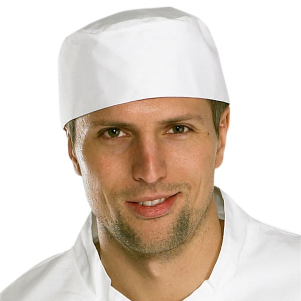 Dennys Budget Chef Skull Cap M Vit White M