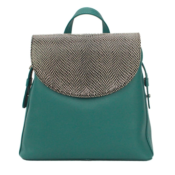 Eastern Counties Leather Petra Ormmönstrad Läderryggsäck En Aqua Blue One Size