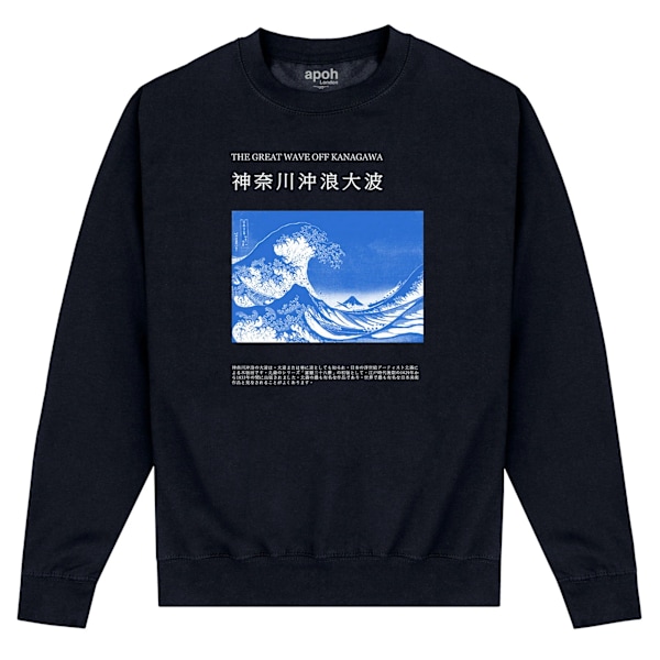 Apoh Unisex Vuxen Off Kanagawa Hokusai Sweatshirt M Svart Black M