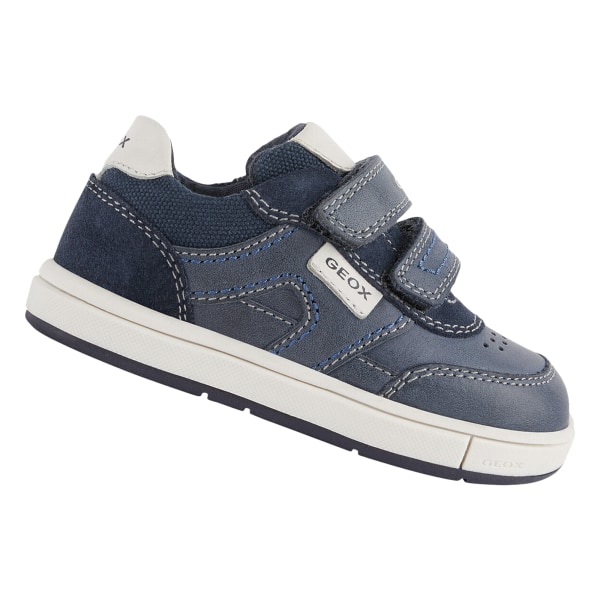 Geox Boys Trottola Läder Trainers 4.5 UK Child Navy/Vit Navy/White 4.5 UK Child