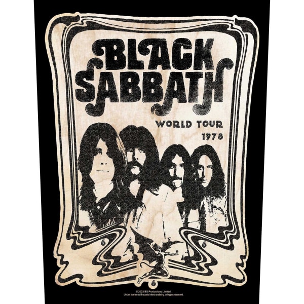 Black Sabbath World Tour 1978 Patch One Size Svart/Beige Black/Beige One Size