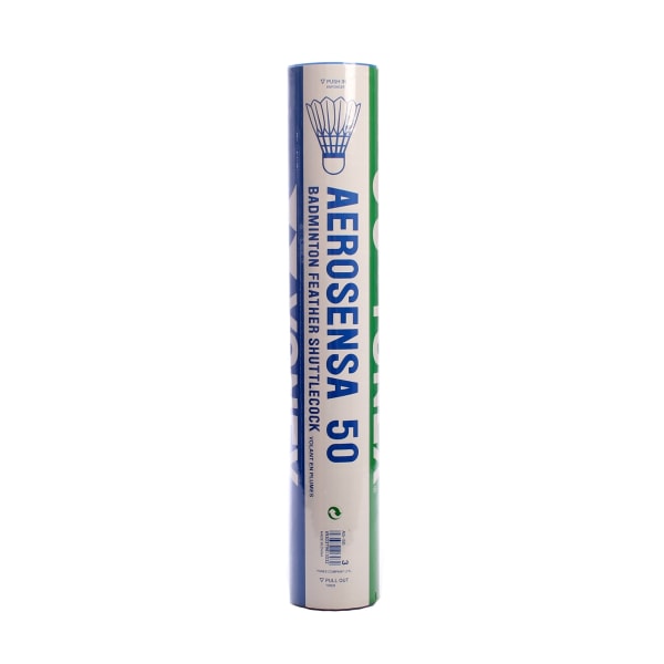 Yonex Aerosensa 50 fjäderboll (paket med 12) One Size Vit White One Size