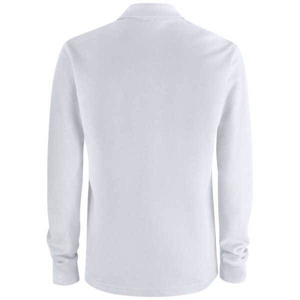 Clique Unisex Vuxen Enfärgad Långärmad Pikétröja XS Vit White XS