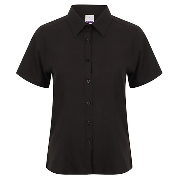 Henbury Dam/Damer Wicking Kortärmad Formell Skjorta M Svart Black M