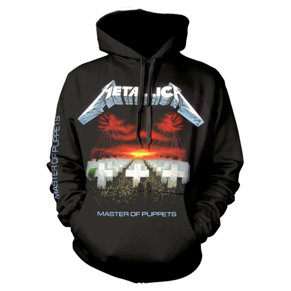 Metallica Unisex Adult Master Of Puppets Tracks Hoodie XL Svart Black XL