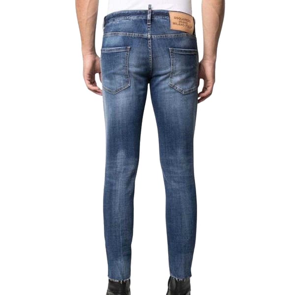 DSquared2 Cool Guy Cropped Jeans för män 38R Blå Blue 38R