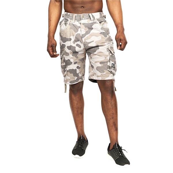 Crosshatch herr Jimster kamouflage cargoshorts 36R kol Charcoal 36R