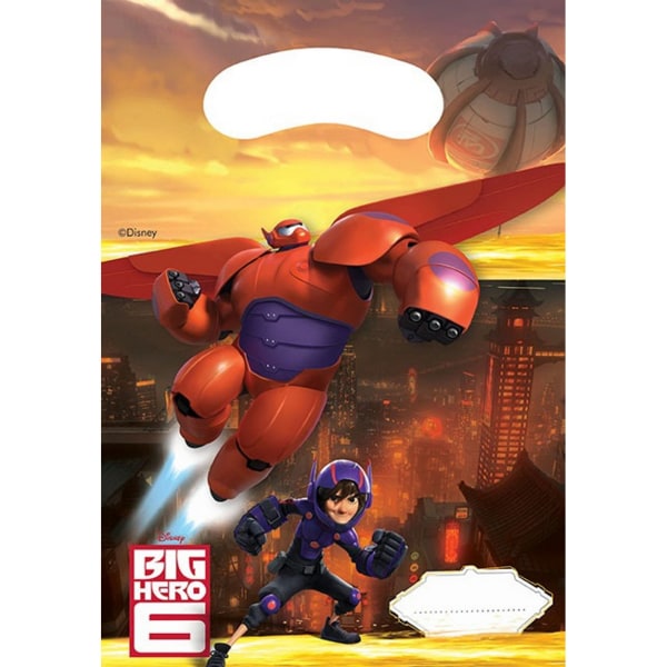 Big Hero 6-festpåsar (6-pack) En storlek flerfärgad Multicoloured One Size