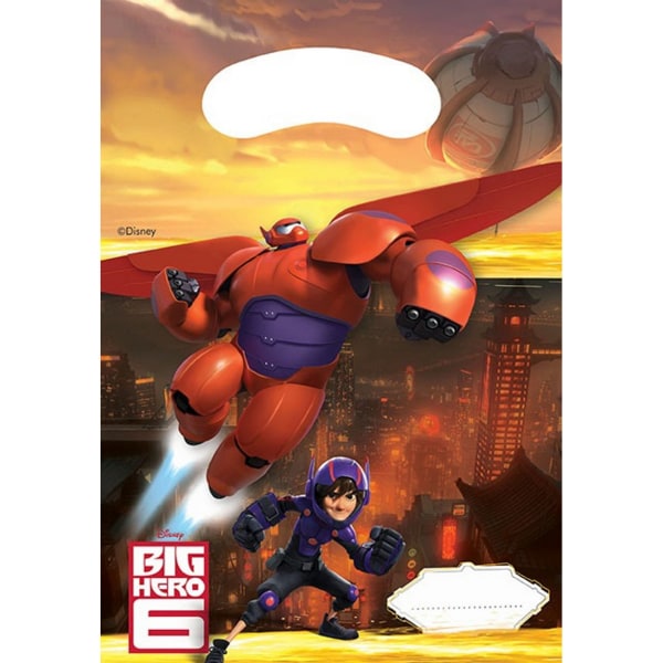 Big Hero 6 festväskor (paket med 6) One Size Flerfärgad Multicoloured One Size