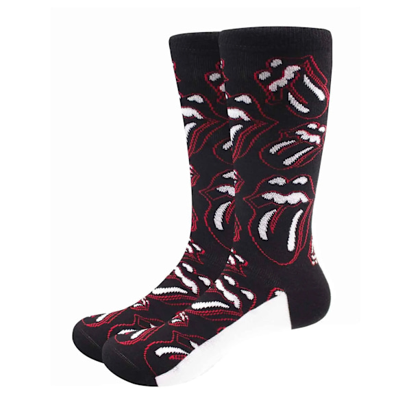 The Rolling Stones Unisex Adult Outline Tongues Ankle Socks 7 U Black 7 UK-11 UK