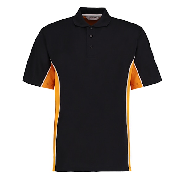 GAMEGEAR Herr Track Polycotton Pique Poloshirt XL Svart/Guld Black/Gold XL