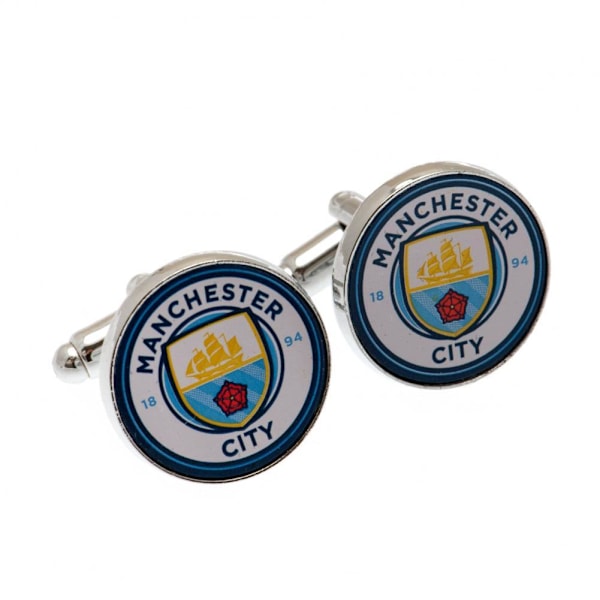 Manchester City FC Manschettknappar One Size Blå/Vit Blue/White One Size