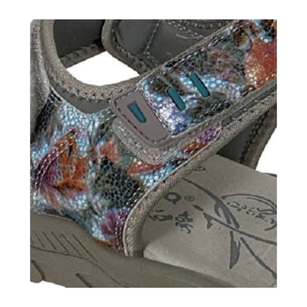PDQ Dam/Dam Halter Bak Läder Sportsandal 7 UK Grå/Flerfärgad Grey/Multicoloured 7 UK