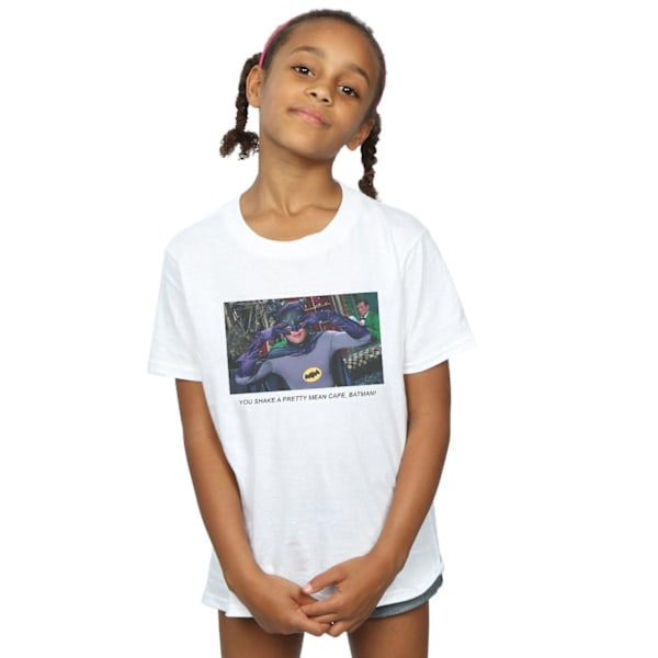 DC Comics Girls Batman TV-serie Mean Cape Bomull T-shirt 12-13 White 12-13 Years