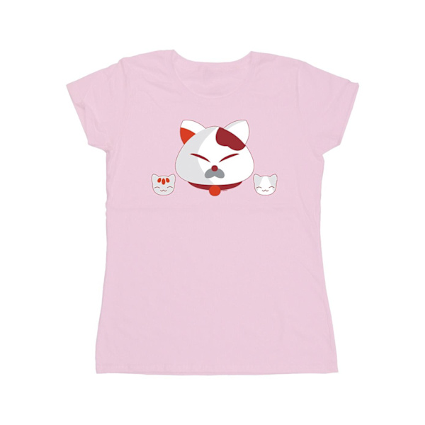 Disney Dam/Kvinnor Big Hero 6 Baymax Kattunghuvuden Bomull T-shirt Baby Pink L