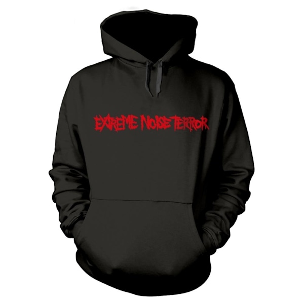 Extreme Noise Terror Unisex Vuxen Logo Hoodie M Svart Black M