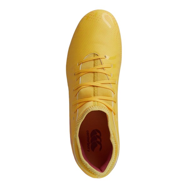 Canterbury Speed Infinite Team 2025 Soft Ground Rugby Boots för Herr Yellow/Orange 7 UK