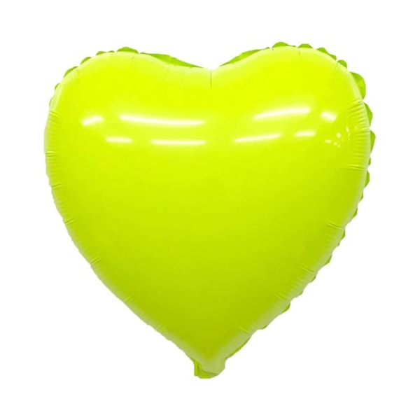 Realmax Macaron Hjärtformad Folieballong (10-pack) One Size Grön Green One Size