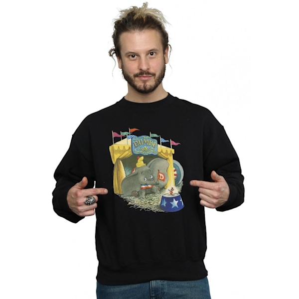 Disney Mens Dumbo Circus Sweatshirt M Svart Black M