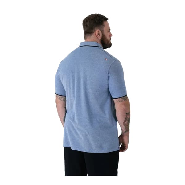 Duke Herr Harvey D555 Piké Kingsize Pikétröja 4XL Blå Blue 4XL