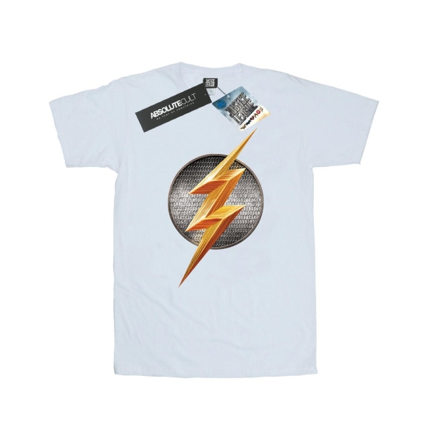 Flash Dam/Dam Logotyp Pojkvän T-shirt i bomull S Vit White S