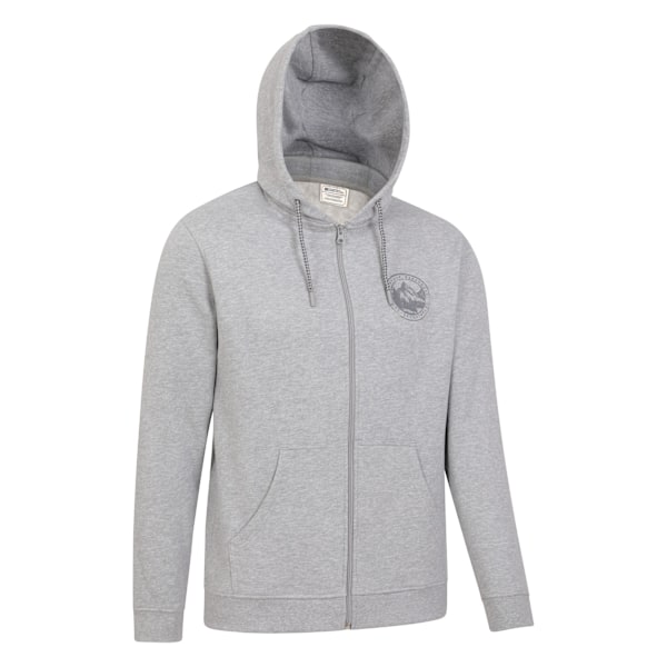 Mountain Warehouse Mens Mountain Full Zip Hoodie XXL Grå Grey XXL