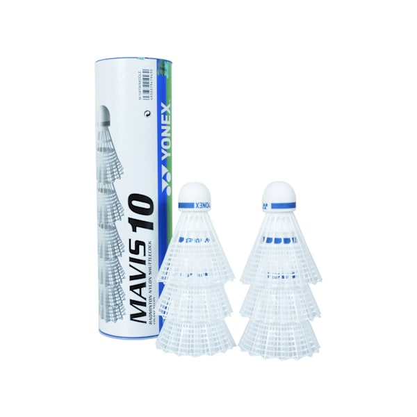 Yonex Mavis 10 Shuttlecock (6-pack) One Size Vit White One Size