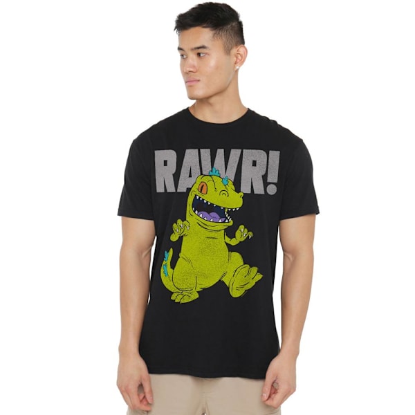 Rugrats Reptar T-shirt för män 4XL Svart Black 4XL