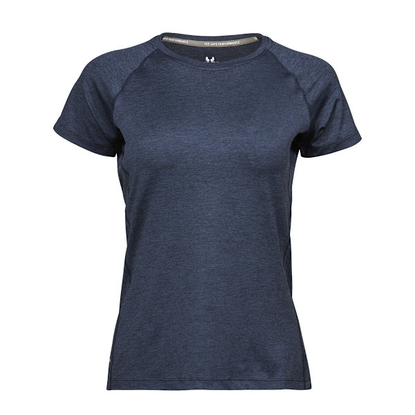 Tee Jays Dam/Kvinnor Cool Dry Kortärmad T-shirt XL Marinblå Me Navy Melange XL