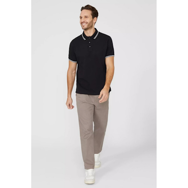 Maine herr pique pikétröja XL svart Black XL