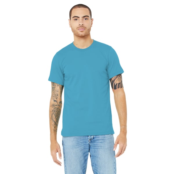 Canvas unisex jersey T-shirt med rund hals / kortärmad herr T-Sh Autumn S