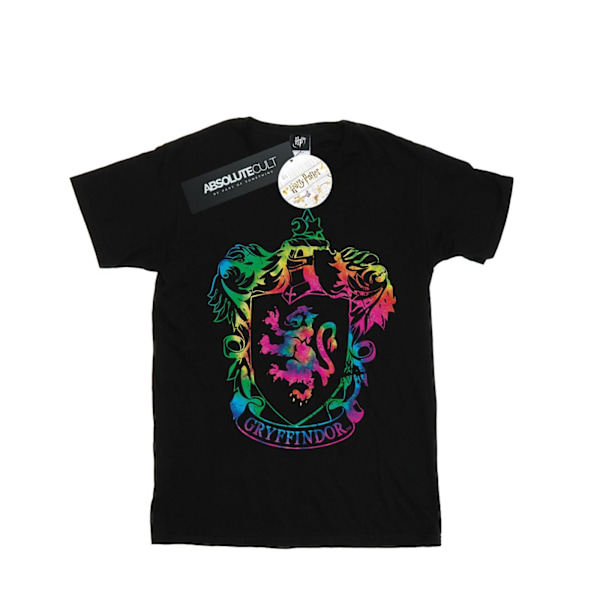 Harry Potter Dam/Kvinnor Gryffindor Crest Tie Dye Infill Bomull Black M