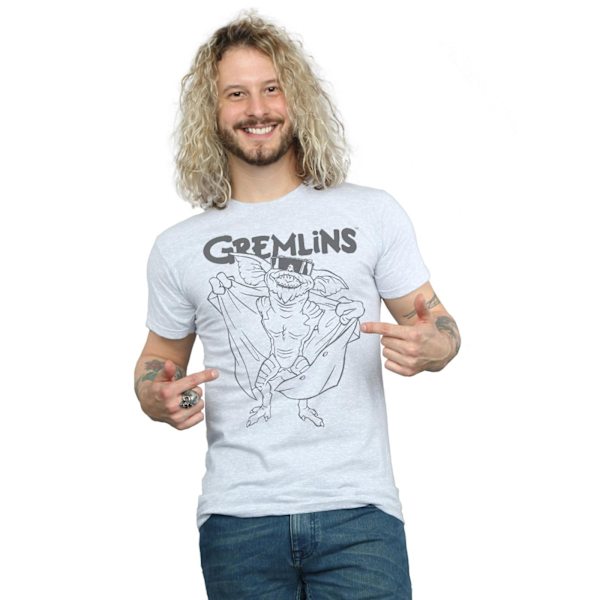 Gremlins Herr Spike´s Glasögon T-Shirt M Sports Grey Sports Grey M