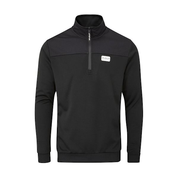 Stuburt Herr Active-tech Zip Neck Topp L Svart Black L