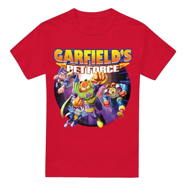 Garfield Herr Pet Force Four T-Shirt S Röd Red S