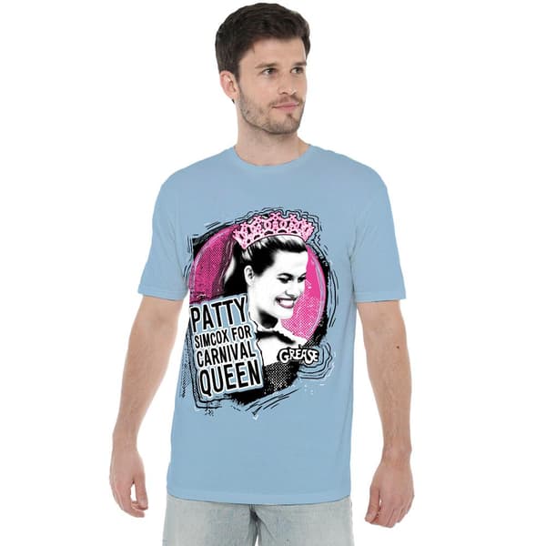 Grease Herr Carnival Queen T-Shirt L Ljusblå Light Blue L