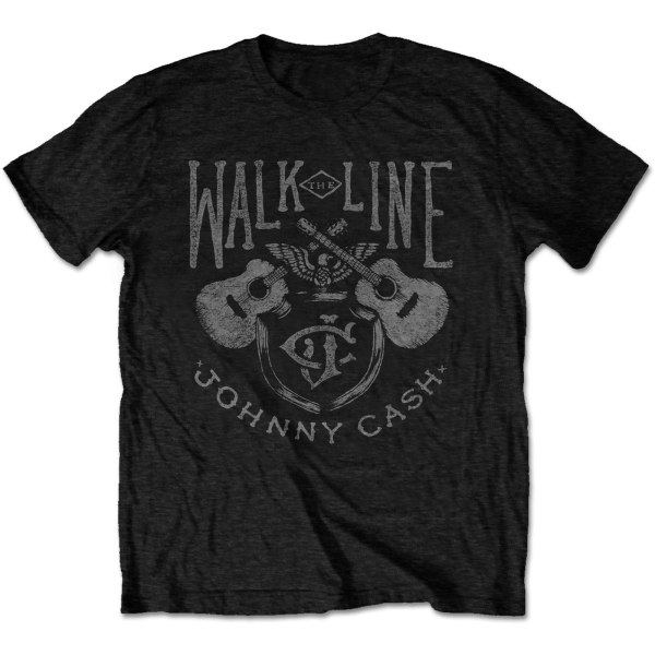 Johnny Cash Unisex Vuxen Walk The Line T-Shirt M Svart Black M