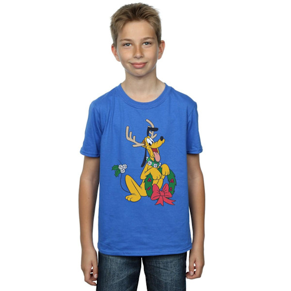 Disney Boys Pluto Jul Ren T-shirt 5-6 År Royal Blå Royal Blue 5-6 Years